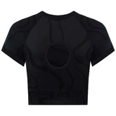 MyProtein Tempo Wave Seamless Womens Black Sports Bra